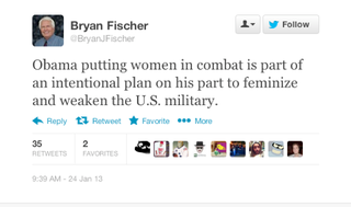 Illustration for article titled The Most Batshit Reactions to Women in Combat